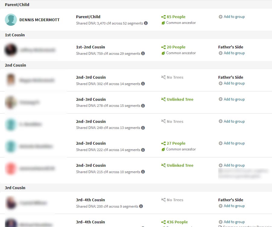 Color-Coding Ancestry DNA Matches – GenealogyNow