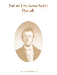 National Genealogical Society Quarterly