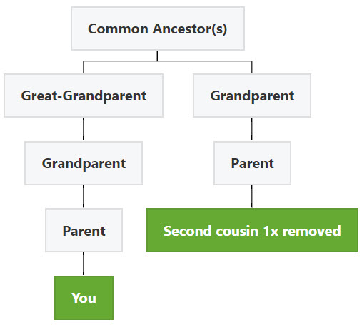 second cousin once removed